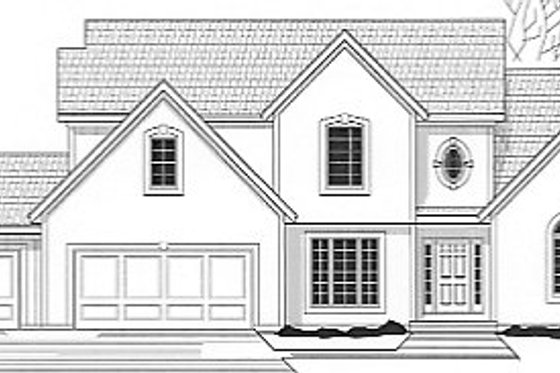Exterior - Front Elevation for Traditional House Plan #67-403 - 4 bed, 2.5 bath