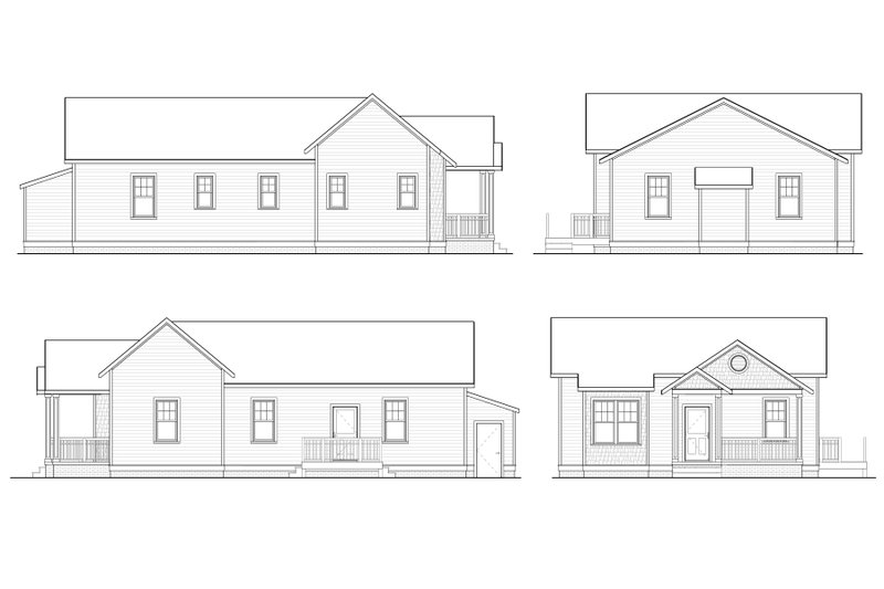 Home Plan - Exterior - Other Elevation for Craftsman House Plan #936-18 - 3 bed, 2 bath