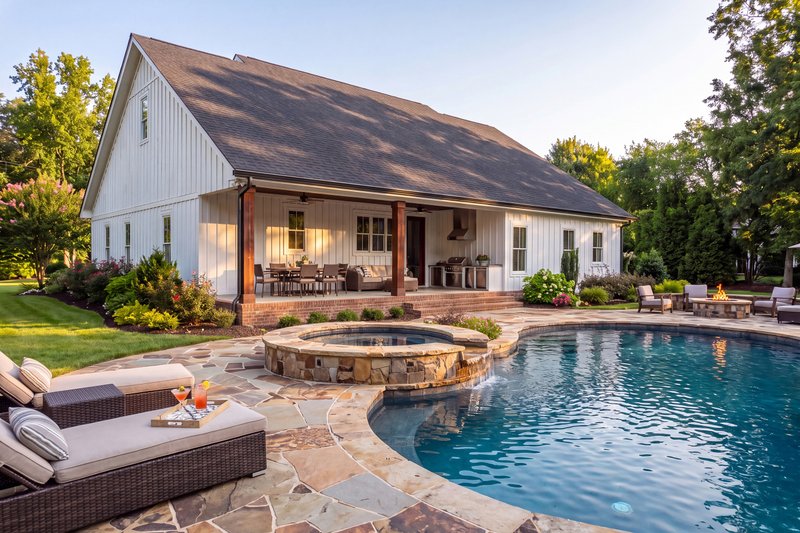 Dream House Plan - Exterior - Rear Elevation 3 for Farmhouse House Plan #430-448 - 3 bed, 2.5 bath