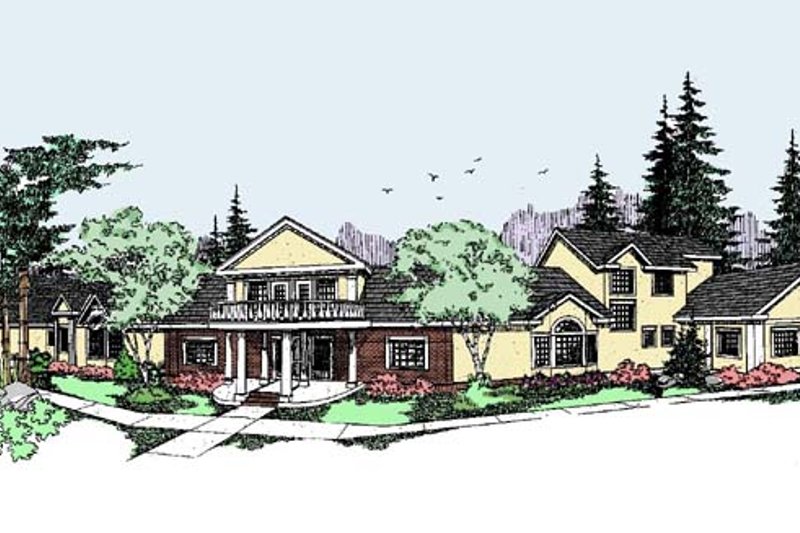 Dream House Plan - Traditional Exterior - Front Elevation Plan #60-519