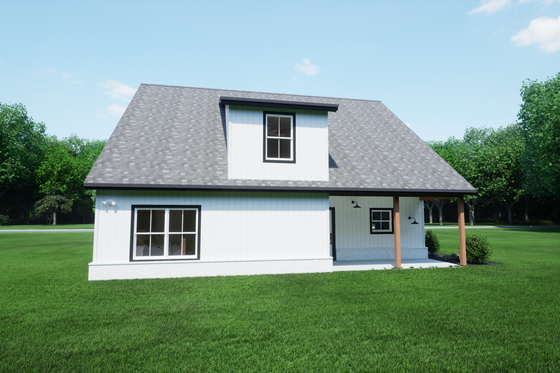 Exterior - Rear Elevation for Craftsman House Plan #1116-17 - 3 bed, 2.5 bath