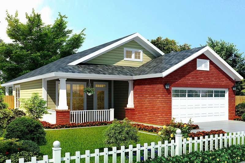Dream House Plan - Craftsman Exterior - Front Elevation Plan #513-2106
