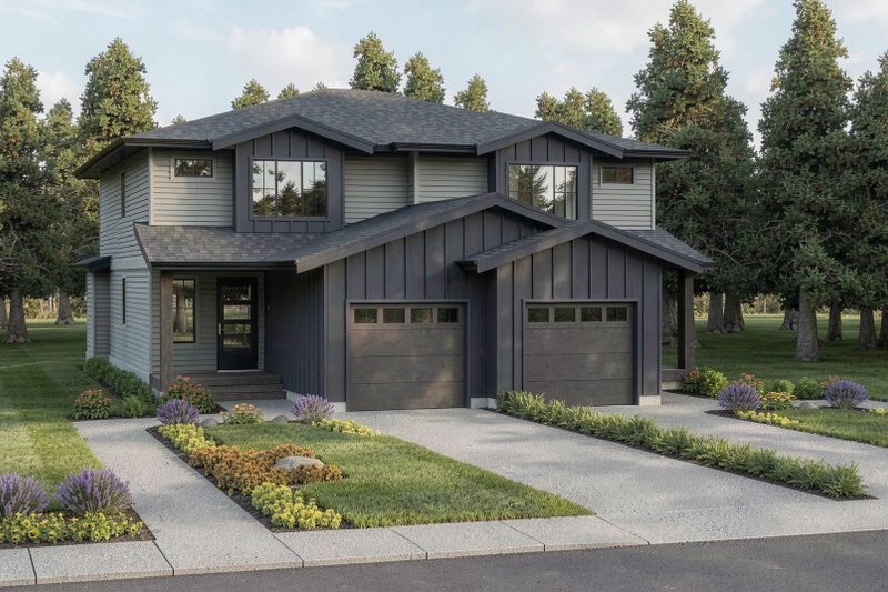 House Design - Exterior - Front Elevation 2 for Farmhouse House Plan #1100-182 - 6 bed, 5 bath