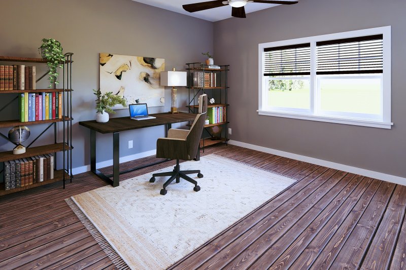 Architectural House Design - Interior - Bedroom 2 for Farmhouse House Plan #44-293 - 3 bed, 2.5 bath