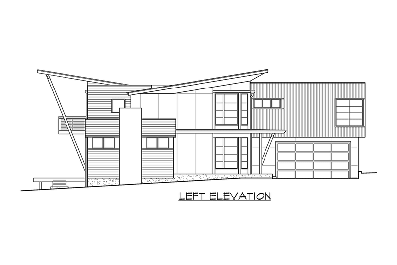 Architectural House Design - Exterior - Other Elevation 2 for Contemporary House Plan #132-228 - 5 bed, 3 bath