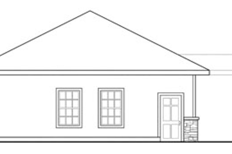 Home Plan - Exterior - Other Elevation for Ranch House Plan #124-636, 0 bath