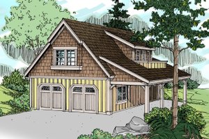 Craftsman Exterior - Front Elevation Plan #124-934