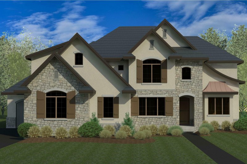 Dream House Plan - European Exterior - Front Elevation Plan #920-115