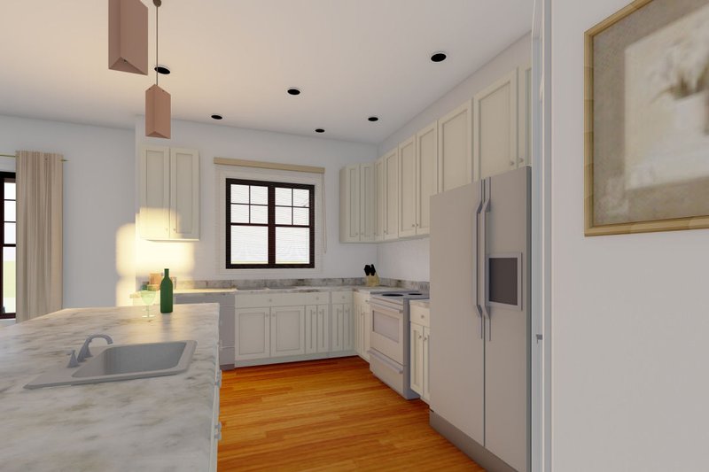 House Blueprint - Interior - Kitchen for Farmhouse House Plan #126-240 - 3 bed, 2.5 bath