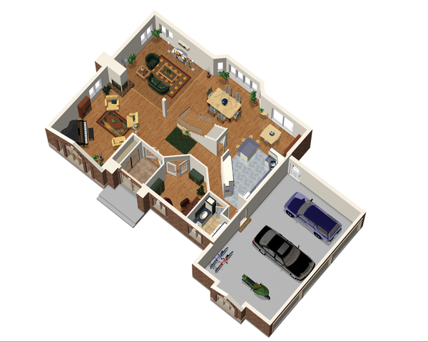Traditional Floor Plan - Main Floor Plan #25-4670