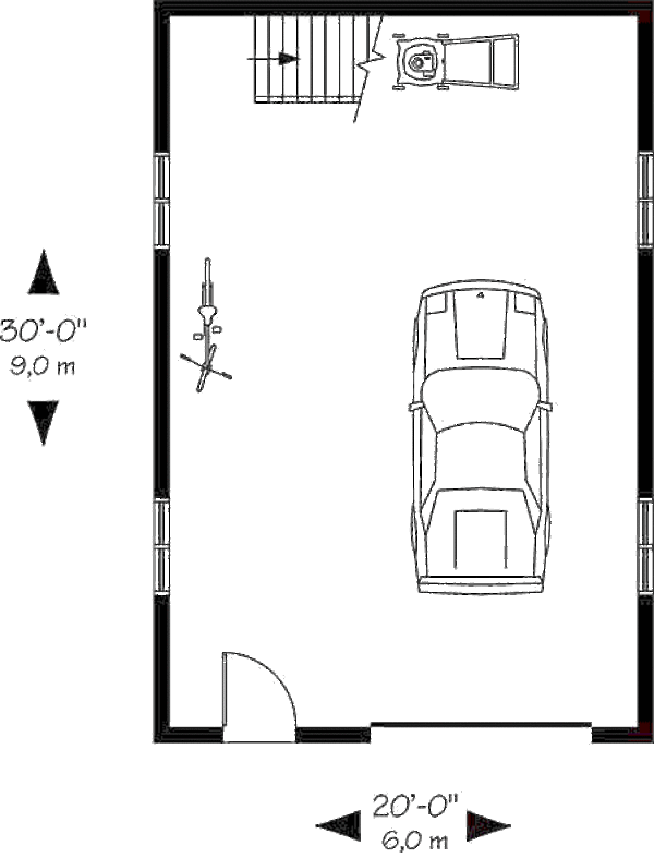 Contemporary Floor Plan - Main Floor Plan #23-455