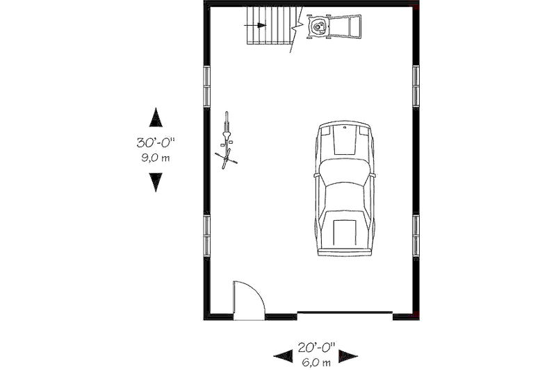 Dream House Plan - Floor Plan - Main Floor for Contemporary House Plan #23-455, 0 bath