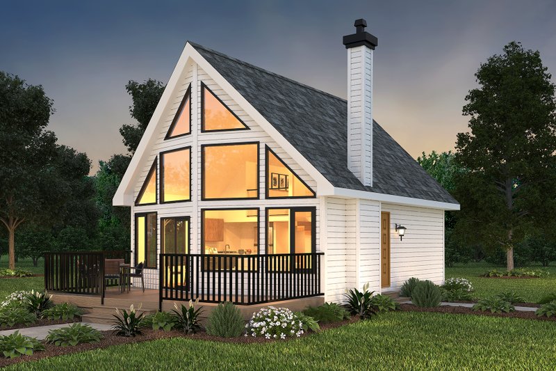 House Plan Design - Cabin Exterior - Front Elevation Plan #18-4501