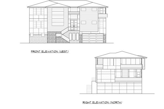 Exterior - Other Elevation 2 for Modern House Plan #1066-84 - 5 bed, 5.5 bath