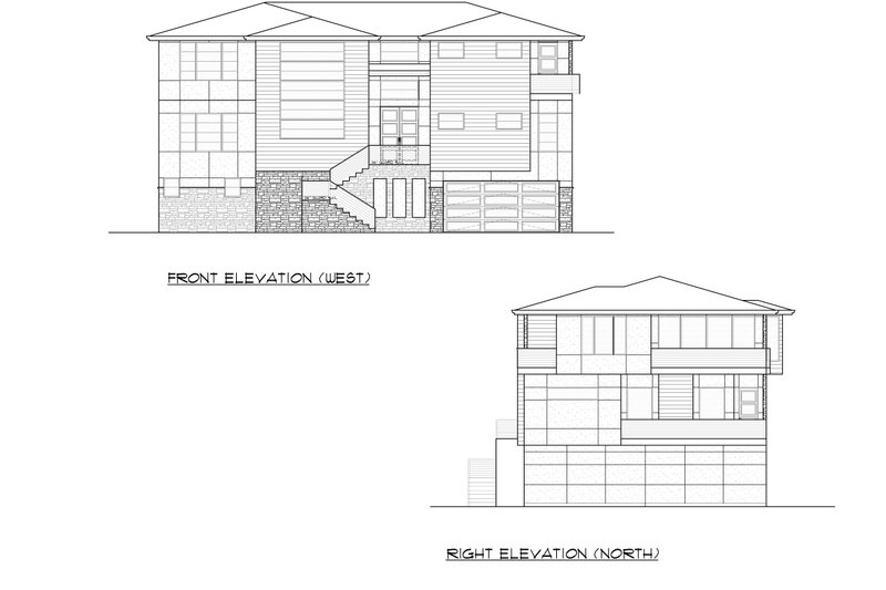 House Blueprint - Exterior - Other Elevation 2 for Modern House Plan #1066-84 - 5 bed, 5.5 bath