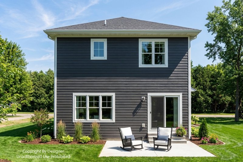 House Design - Exterior - Rear Elevation 1 for Craftsman House Plan #51-1515 - 3 bed, 2.5 bath