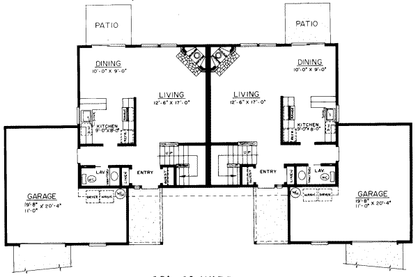 Traditional Floor Plan - Main Floor Plan #303-195
