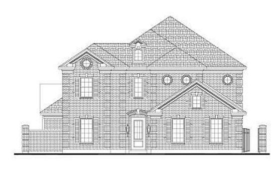 Exterior - Front Elevation for Colonial House Plan #411-887 - 4 bed, 3.5 bath