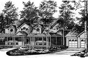 Traditional Exterior - Front Elevation Plan #40-151
