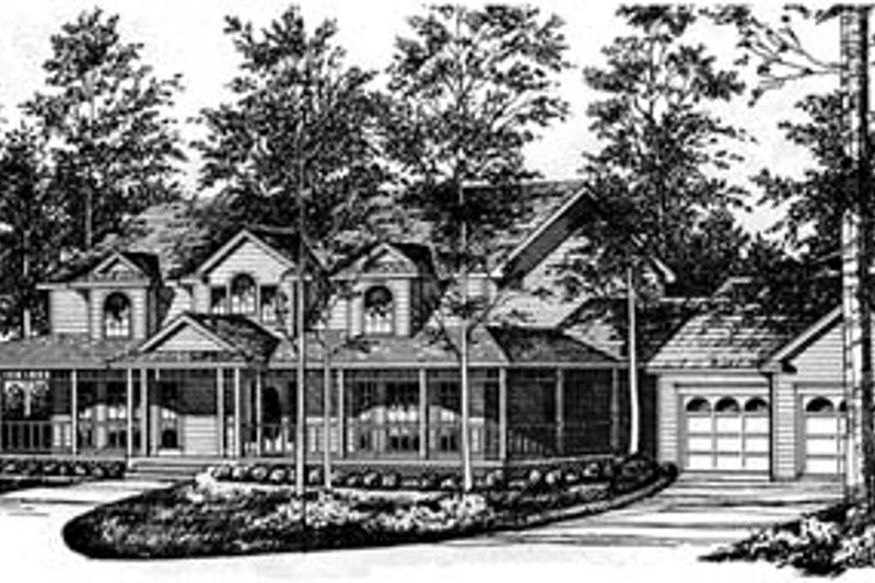Dream House Plan - Traditional Exterior - Front Elevation Plan #40-151