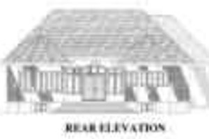 Exterior - Rear Elevation for European House Plan #138-170 - 2 bed, 1.5 bath
