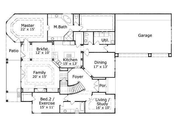 Floor Plan - Main Floor Plan #411-751