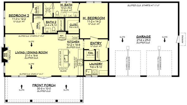 Home Plan - Barndominium Floor Plan - Main Floor Plan #430-394