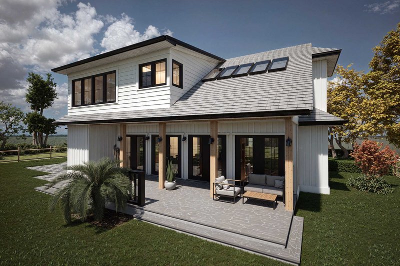 House Design - Exterior - Other Elevation 2 for Farmhouse House Plan #1101-19 - 3 bed, 3 bath
