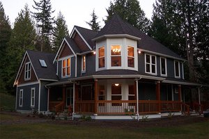 Front View - 2500 square foot Victorian home