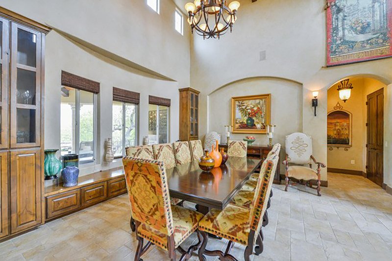 Home Plan - Interior - Dining Room for Mediterranean House Plan #80-199 - 4 bed, 5 bath