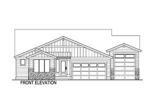 Exterior - Front Elevation 3 for Farmhouse House Plan #569-51 - 4 bed, 3.5 bath