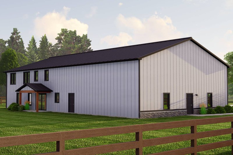 Architectural House Design - Exterior - Rear Elevation for Country House Plan #1064-237 - 4 bed, 3 bath