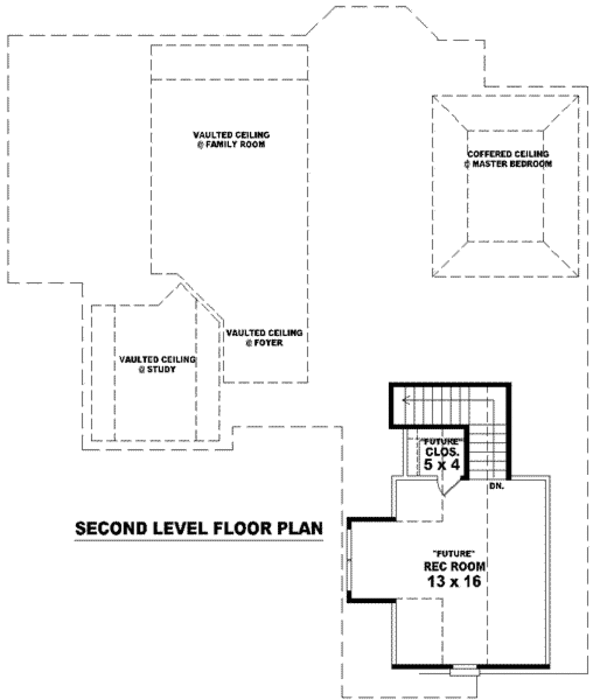 European Floor Plan - Upper Floor Plan #81-783