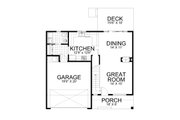 Contemporary Style House Plan - 4 Beds 2.5 Baths 1844 Sq/Ft Plan #112-202 