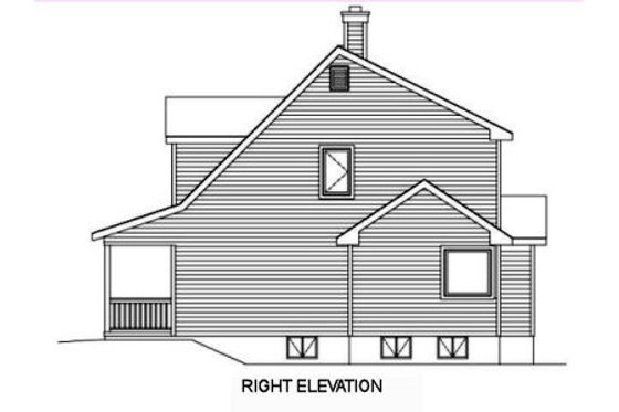 Exterior - Other Elevation for Farmhouse House Plan #22-507 - 3 bed, 2.5 bath