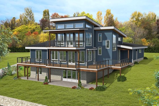 Exterior - Other Elevation 1 for Modern House Plan #932-719 - 4 bed, 3 bath