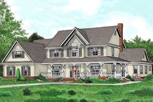 Farmhouse style, country design home, front elevation