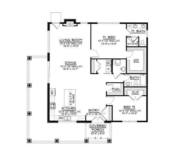 House Blueprint - Barndominium Floor Plan - Main Floor Plan #1064-402