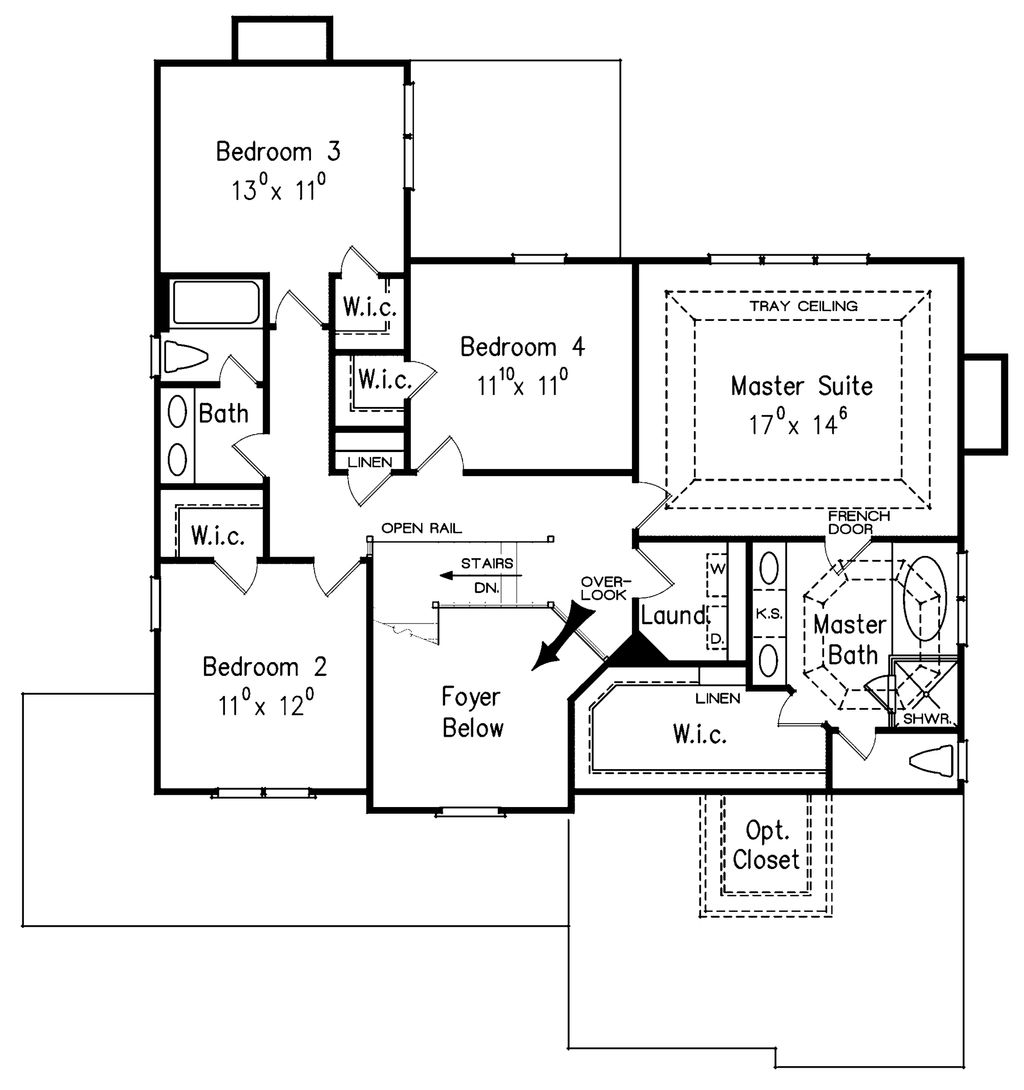 Craftsman Style House Plan 4 Beds 2 5 Baths 2443 Sq Ft Plan 927