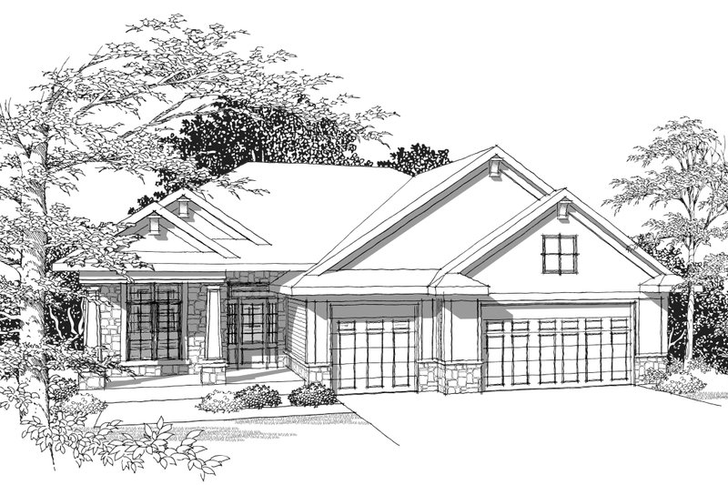 Dream House Plan - Photo for Ranch House Plan #70-1031 - 3 bed, 2 bath
