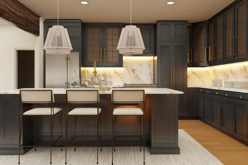 House Blueprint - Interior - Kitchen 2 for Barndominium House Plan #1064-423 - 3 bed, 3.5 bath