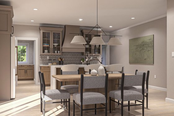 Interior - Dining Room for Farmhouse House Plan #455-409 - 3 bed, 2.5 bath
