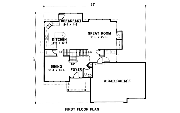 European Floor Plan - Main Floor Plan #67-111