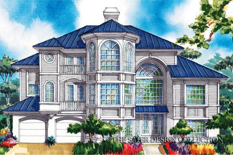 Architectural House Design - Mediterranean Exterior - Front Elevation Plan #930-78