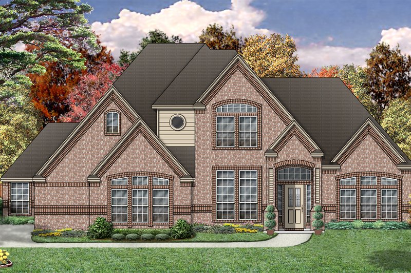Home Plan - Traditional Exterior - Front Elevation Plan #84-392