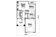 Craftsman Style House Plan - 3 Beds 2.5 Baths 1540 Sq/Ft Plan #20-2148 