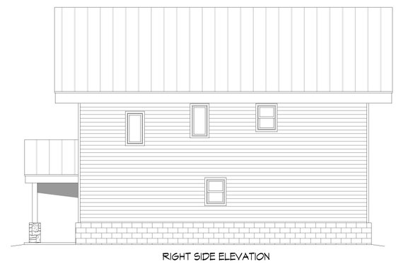 Exterior - Other Elevation 1 for Contemporary House Plan #932-365 - 2 bed, 2 bath