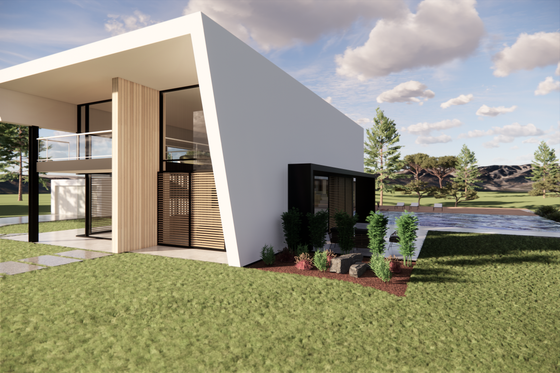 Exterior - Other Elevation 4 for Modern House Plan #473-1 - 3 bed, 2.5 bath