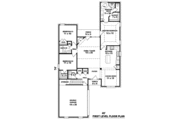 European Style House Plan - 3 Beds 2 Baths 1575 Sq/Ft Plan #81-1448 