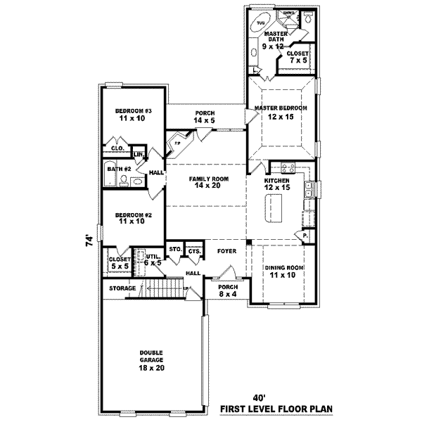 European Floor Plan - Main Floor Plan #81-1448